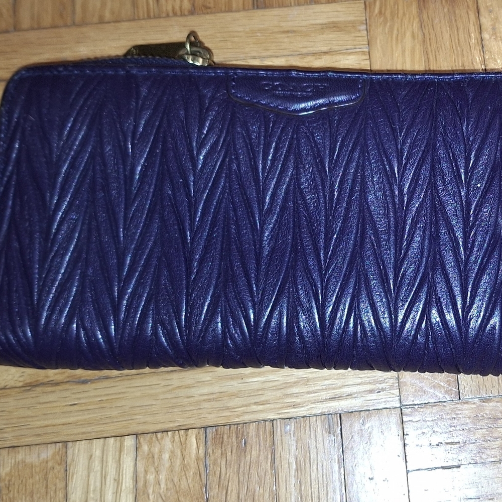 Navy Blue women's Coach Wallet